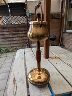 Vintage Koperen Staande Asbak met Draaischijf, Huis en Inrichting, Ophalen, Gebruikt