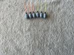 adv 124 / NIEUW set 6 dobbers TUBERTINI 1,50gr, Watersport en Boten, Hengelsport | Witvissen, Ophalen of Verzenden, Nieuw, Dobber of Lood