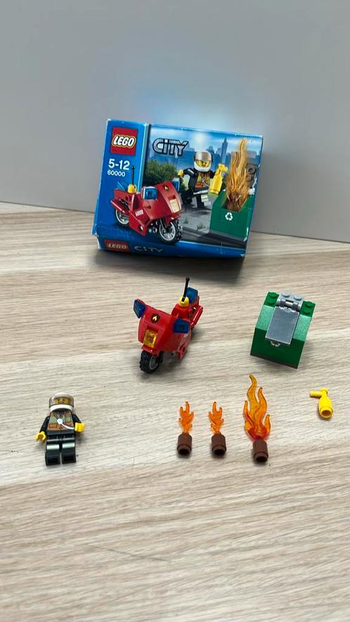 Lego city brandweer 60000 Fire Motorcycle, Kinderen en Baby's, Speelgoed | Duplo en Lego, Gebruikt, Lego, Complete set, Ophalen of Verzenden