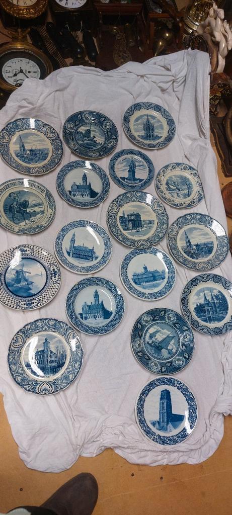 25 x Delfblauwen Wandborden, Antiek en Kunst, Antiek | Wandborden en Tegels, Ophalen