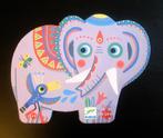 Djeco Puzzel / Hathee Aziatische Olifant / puzzle, Kinderen en Baby's, Ophalen of Verzenden, 10 tot 50 stukjes, Zo goed als nieuw