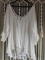 Ibiza stijl blouse met wijde hals, Ophalen of Verzenden, Zo goed als nieuw, Wit