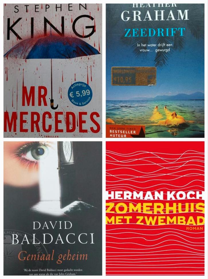Vier spannende thrillers in één koop, Boeken, Thrillers, Gelezen, Ophalen of Verzenden
