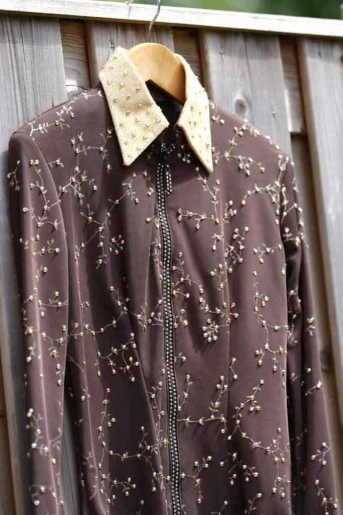 Showblouse te koop, Dieren en Toebehoren, Paardrijkleding, Zo goed als nieuw, Dames, Kinderen, Bovenkleding, Western, Ophalen of Verzenden