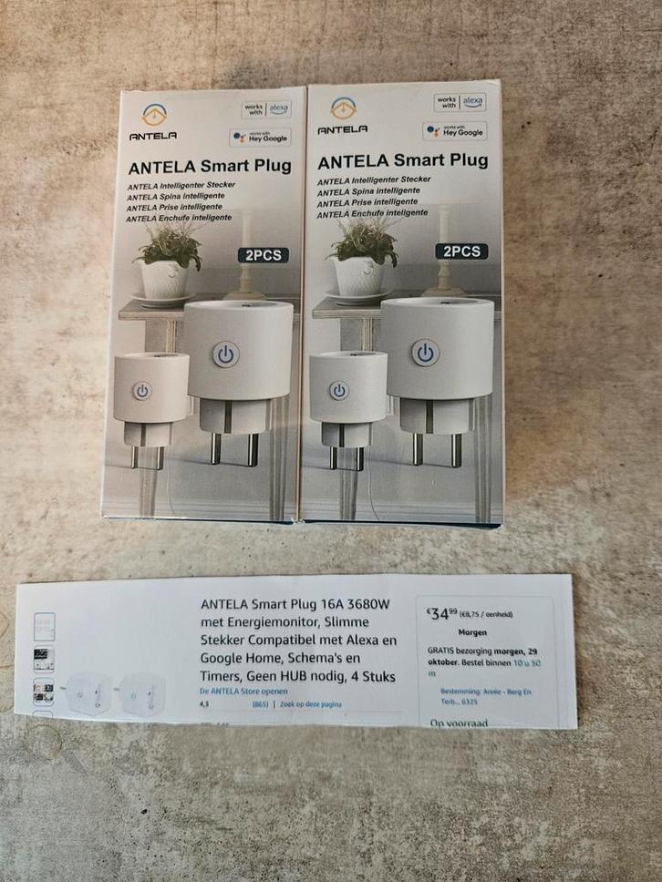 Slimme stekkers / smart plugs, Hobby en Vrije tijd, Elektronica-componenten, Zo goed als nieuw, Ophalen of Verzenden