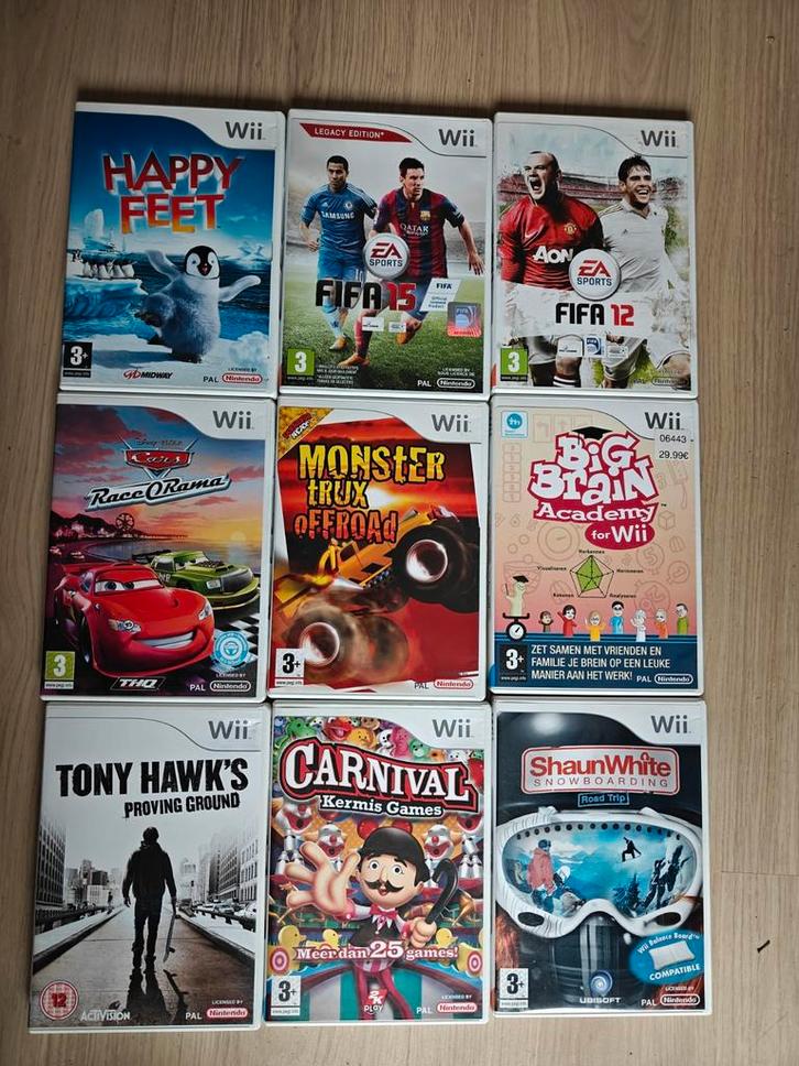 9x Wii spellen samen of apart te koop., Spelcomputers en Games, Games | Nintendo Wii, Gebruikt, Sport, 3 spelers of meer, Vanaf 3 jaar