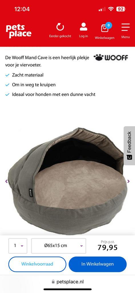 WOOFF  hondenmand 65 x 20cm, Dieren en Toebehoren, Hondenmanden, Zo goed als nieuw, Ophalen of Verzenden