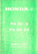 Honda PA50 S Honda PA50 DX parts list (1275z) bromfiets, Ophalen of Verzenden, Zo goed als nieuw