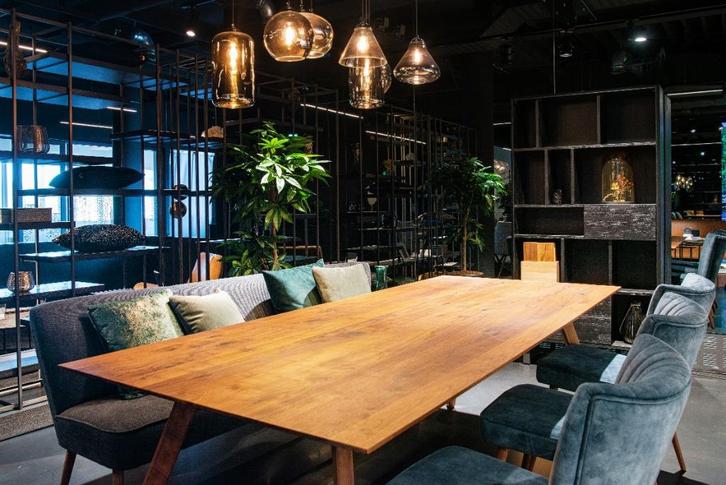 Houten Eettafel - Nieuw & Modern inclusief stoelen, Huis en Inrichting, Tafels | Eettafels, Nieuw, 100 tot 150 cm, 200 cm of meer