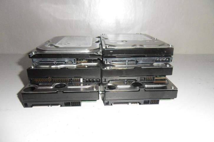 6 stuks harde schijven, Computers en Software, Harde schijven, Zo goed als nieuw, Desktop, Intern, HDD, SATA, Ophalen of Verzenden