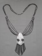 Prachtig zilveren antiek collier nr.1125, Sieraden, Tassen en Uiterlijk, Antieke sieraden, Verzenden, Zilver, Ketting