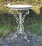 Staand Vogelbad Vogel Voederschaal Smeedijzer Wit Nieuw, Ophalen of Verzenden, Nieuw