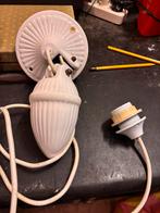 2 x antiek aardewerk hanglampen, Gebruikt, Ophalen of Verzenden, Nvt, Minder dan 50 cm