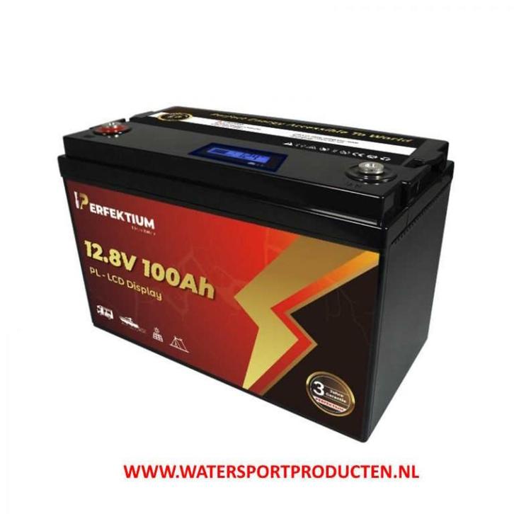 Perfektium PL-LCD LiFePo4 12.8V 100Ah Lithium, Caravans en Kamperen, Camper-accessoires, Nieuw, Verzenden