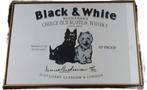 Black & White Whiskey spiegel, Reclamebord, Ophalen of Verzenden, Zo goed als nieuw