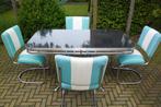 Bel Air 4 stoelen + diner tafel TO-20 fifties sixties retro, Ophalen, Zo goed als nieuw, Amerikaanse retro fifties sixties, Vier