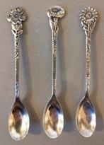 Douwe Egberts verzilverde lepeltjes bloemen per stuk, Ophalen of Verzenden, Zilver