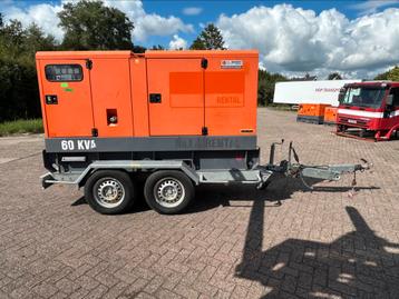 Atlas Copco QAS 60 kVA Perkins aggregaat trailer kenteken  beschikbaar voor biedingen