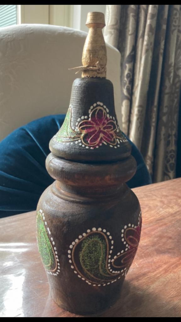 HOUTEN THEEBUS uit INDONESIË - NIEUW, Antiek en Kunst, Antiek | Vazen, Ophalen of Verzenden