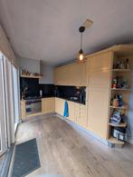 Crème/gele Hoekkeuken met Granieten Blad, Huis en Inrichting, Keuken | Complete keukens, Ophalen, Gebruikt, Hoekkeuken, Graniet of Steen