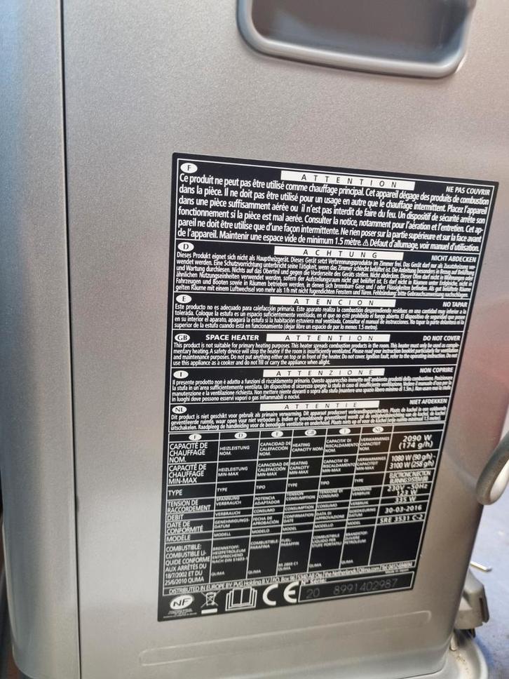 Qlima Petroleumkachel - Draagbaar en Efficiënt, Huis en Inrichting, Kachels, Gebruikt, Vrijstaand, Petroleumkachel, Overige brandstoffen