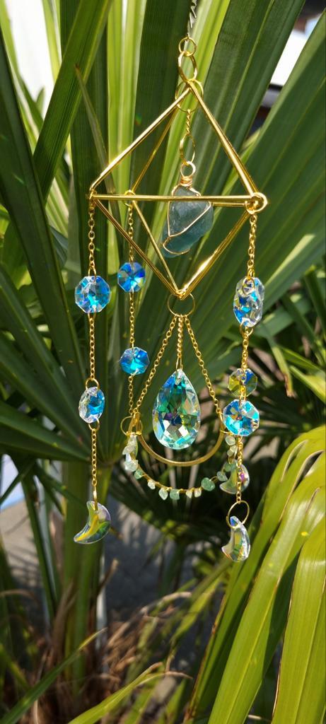 Suncatcher - Zonnevanger - groene Fluoriet, Sieraden, Tassen en Uiterlijk, Edelstenen, Nieuw, Ophalen of Verzenden