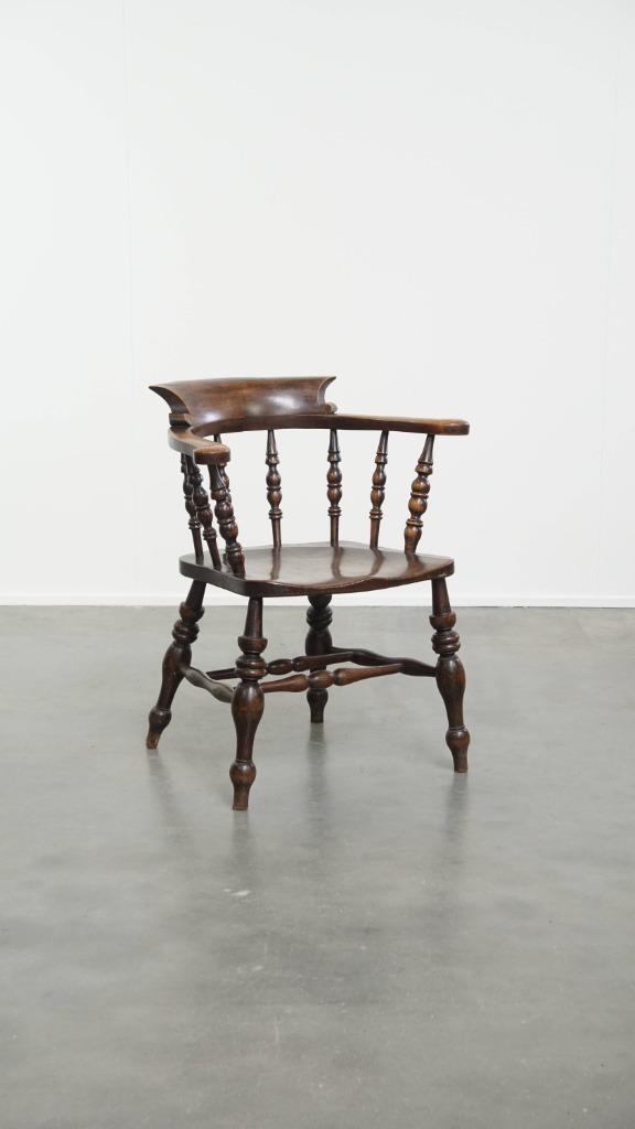 Engelse antieke bureaustoel/captain chair uit begin 1800, Antiek en Kunst, Antiek | Meubels | Stoelen en Banken, Ophalen