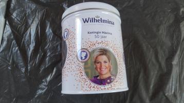 NIEUW blik , Wilhelmina , Koningin Maxima 50 jaar , met GRAT beschikbaar voor biedingen