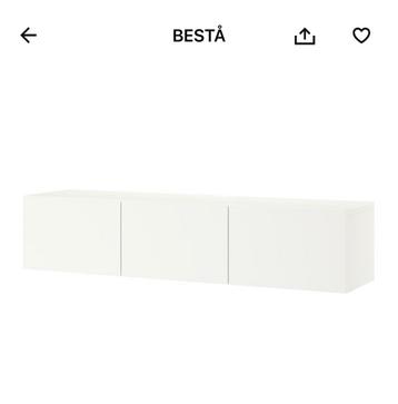 3x Ikea LAPPVIKEN BESTA deuren wit nieuw in doos!
