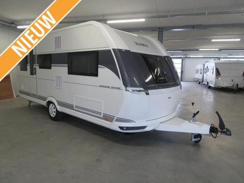 Hobby Excellent Edition 495 UL + Gratis Mover, Caravans en Kamperen, Caravans, tot en met 2, 1000 - 1250 kg, Rondzit, Hobby, 2 aparte bedden