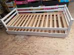 Eenpersoonsbed 90x200 met schuiflade, Ophalen, 90 cm, Eenpersoons, Wit