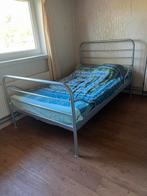 Vintage beddensprei patchwork, Ophalen, Eenpersoons, Blauw, Dekbedovertrek