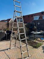 Uitschuifbare ladder / trap - 3 meter, Gebruikt, Ophalen of Verzenden, Ladder, Opvouwbaar of Inschuifbaar