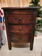 Koloniaal kastje met 3 lades, Huis en Inrichting, Kasten | Ladekasten, Ophalen, Minder dan 50 cm, 3 of 4 laden, Minder dan 100 cm