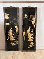 Chinese wandpanelen met parelmoer inleg, Antiek en Kunst, Ophalen