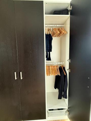 IKEA PAX kast: zwartbruin + wit 150x58cm - als nieuw - afbeelding 5