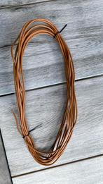 8m bruin fasedraad 2mm kern, Ophalen of Verzenden, Zo goed als nieuw, Kabel of Snoer