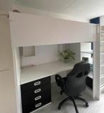 Ikea SMÅSTAD/ STUVA Hoogslaper met Bureau en Kast, Ophalen, Gebruikt, Eenpersoons, 200 cm