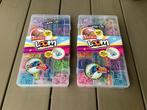 Loom-bandjes, metallic, in plastic bakje, Ophalen, Nieuw, Knutselwerk