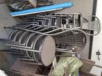 Stoelen, Huis en Inrichting, Stoelen, Ophalen, Gebruikt, Zwart, Metaal