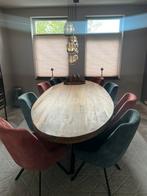 10 eetkamerstoelen mix, Huis en Inrichting, Stoelen, Ophalen, Overige kleuren, Zo goed als nieuw, Stof