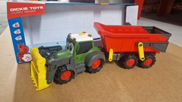 Speelgoed Tractor met Aanhanger - Dickie Toys beschikbaar voor biedingen