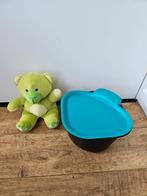Tupperware nieuwe afval driehoek bak zwart turquoise, Ophalen of Verzenden, Nieuw, Bak of Kom