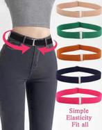 Elastische Dames Riem - Verstelbaar & Comfortabel, Minder dan 3 cm, Verzenden, Zwart, Tailleriem