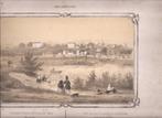 Arnhem. Gelderland. Arnhem van de overkant der Rijn te zien, Antiek en Kunst, Kunst | Etsen en Gravures, Ophalen of Verzenden