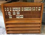 Vintage grote leesplank | Houten letterbord kinderkamer, Ophalen, Gebruikt, Baambrugge, Info@babuschka.nl