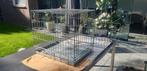 Inklapbare metalen bench voor kleine hond of kat, Dieren en Toebehoren, Hondenbenches, Ophalen, Zo goed als nieuw