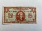 Een gulden 1945 misdruk met blanco achterzijde, Postzegels en Munten, Bankbiljetten | Nederland, Ophalen of Verzenden, 1 gulden