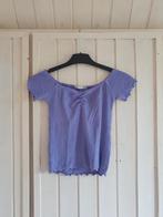 Lila paarse top shirtje korte mouwen stradivarius Maat 38 M, Maat 38/40 (M), Paars, Ophalen of Verzenden, Zo goed als nieuw