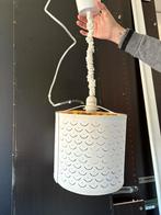 Hanglamp wit/goud, Huis en Inrichting, Ophalen, Kunststof, Zo goed als nieuw, Rond